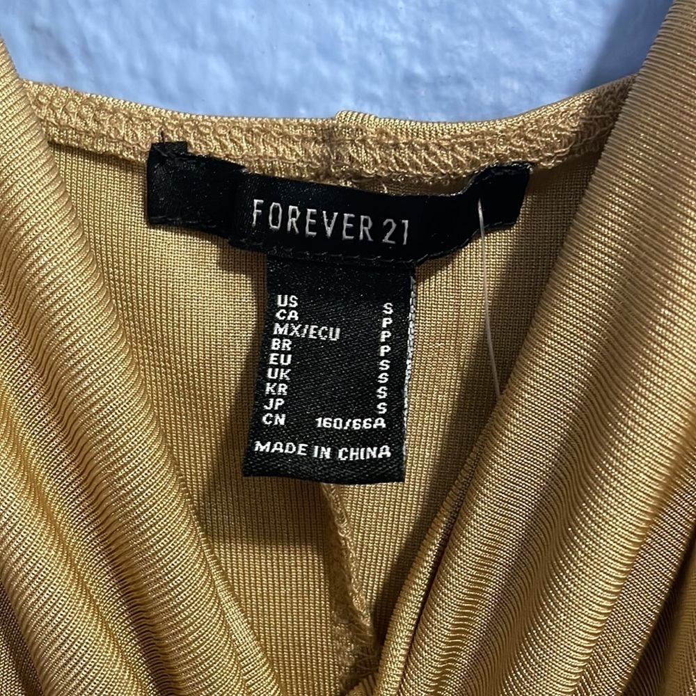 019: FOREVER 21 slinky form-fitting mini dress in cappuccino in women’s  Small - Picture 12 of 15